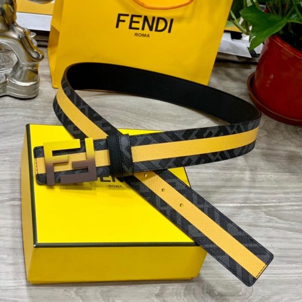 designer,replica,clothing,fake,1:1,lv,luxury,high quality FENDI 4.0CM wide double loop reversible belt