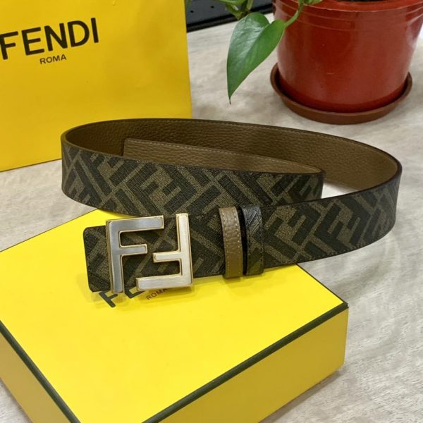 designer,replica,clothing,fake,1:1,lv,luxury,high quality FENDI double loop reversible belt