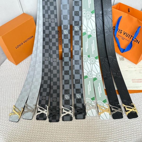 designer,replica,clothing,fake,1:1,lv,luxury,high quality LOUIS VUITTON OEiI double-sided belt