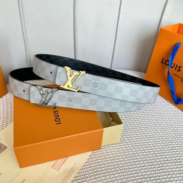 designer,replica,clothing,fake,1:1,lv,luxury,high quality LOUIS VUITTON OEiI double-sided belt