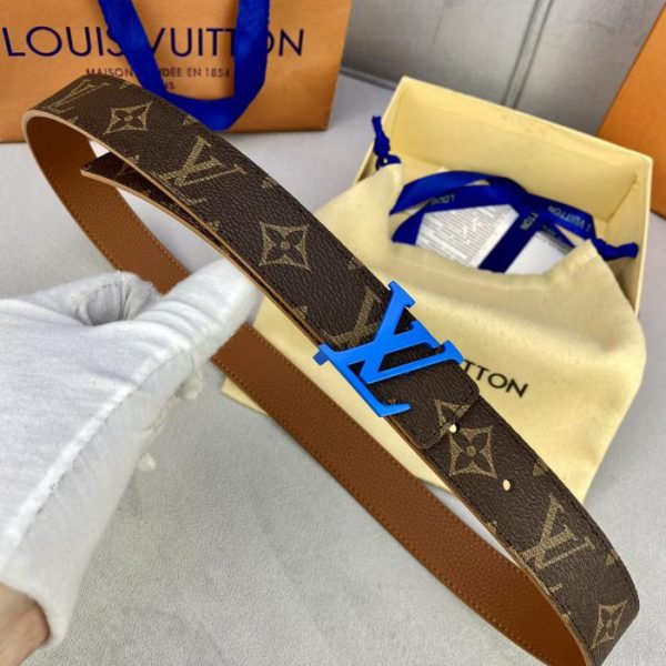 designer,replica,clothing,fake,1:1,lv,luxury,high quality LOUIS VUITTON double-sided belt width 3.0
