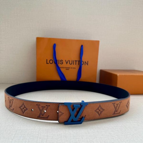 designer,replica,clothing,fake,1:1,lv,luxury,high quality LOUIS VUITTON 3.4 wide double-sided belt