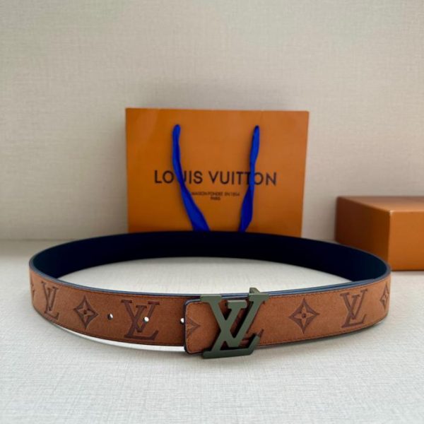 designer,replica,clothing,fake,1:1,lv,luxury,high quality LOUIS VUITTON 3.4 wide double-sided belt