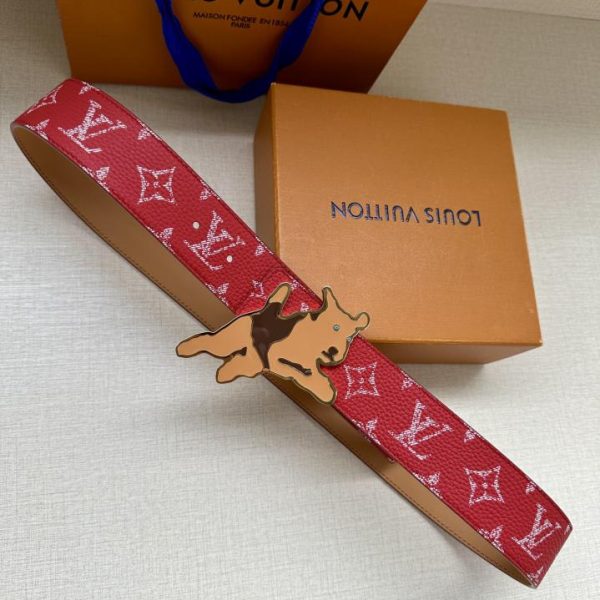 designer,replica,clothing,fake,1:1,lv,luxury,high quality LOUIS VUITTON Initiales double-sided belt