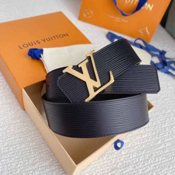 designer,replica,clothing,fake,1:1,lv,luxury,high quality LOUIS VUITTON Men’s Water Corrugated Belt Width 40mm