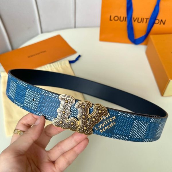 designer,replica,clothing,fake,1:1,lv,luxury,high quality LOUIS VUITTON width 40mm double-sided