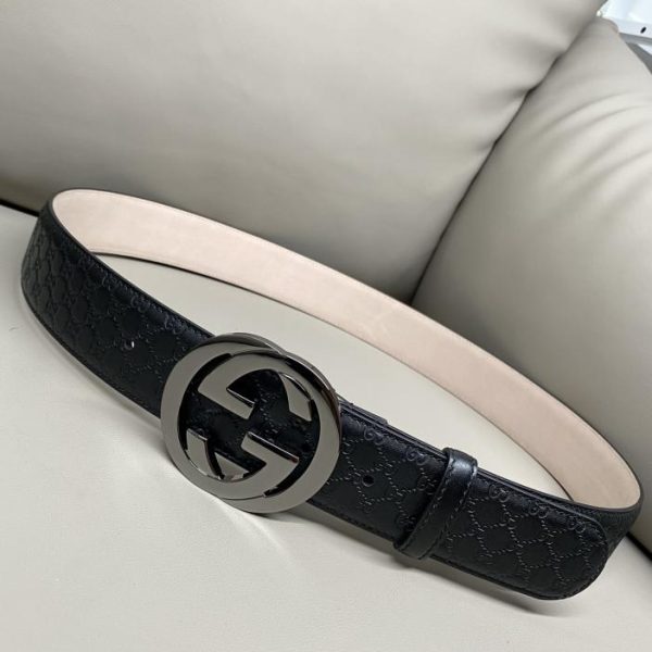 designer,replica,clothing,fake,1:1,lv,luxury,high quality Gucci imported calfskin 4.0 wide
