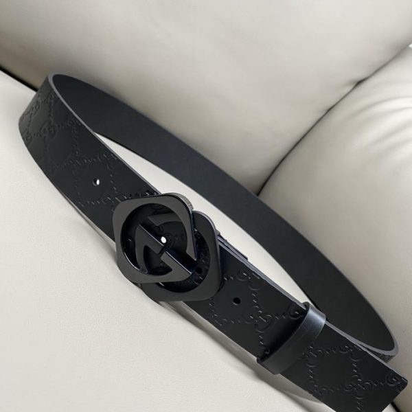 designer,replica,clothing,fake,1:1,lv,luxury,high quality Gucci ribbed buckle 4.0 width