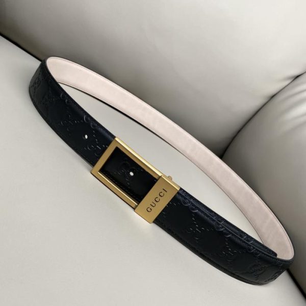 designer,replica,clothing,fake,1:1,lv,luxury,high quality Gucci Signature official website updates 3.5 width
