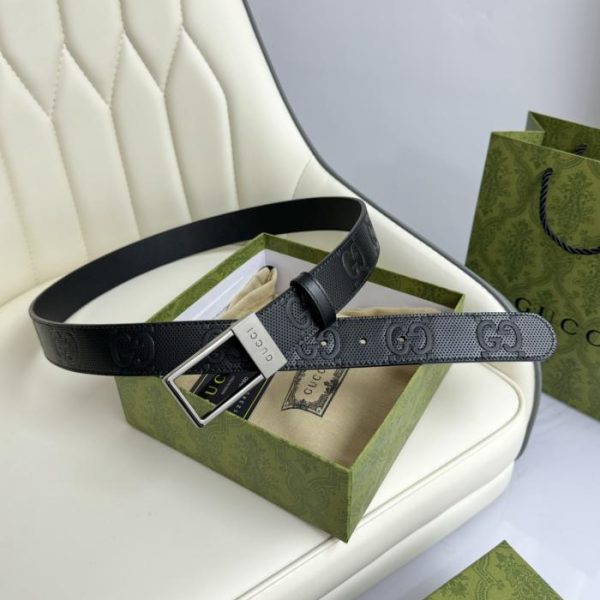 designer,replica,clothing,fake,1:1,lv,luxury,high quality Gucci original leather width 3.5cm