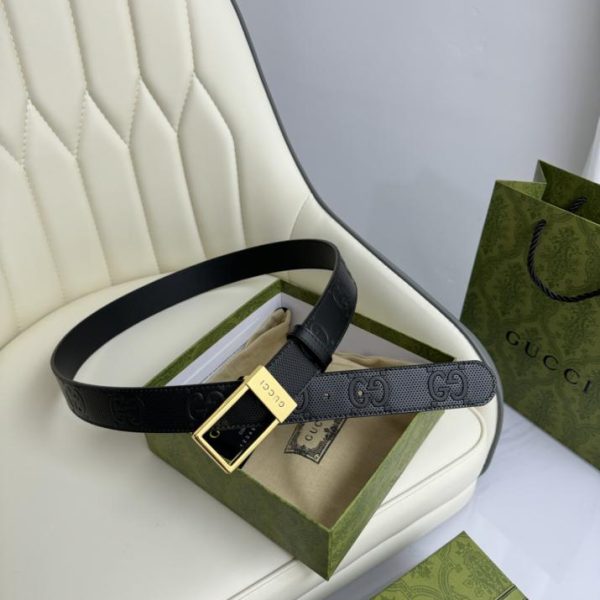 designer,replica,clothing,fake,1:1,lv,luxury,high quality Gucci original leather width 3.5cm