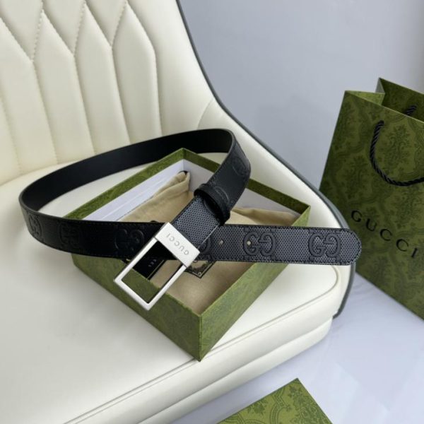 designer,replica,clothing,fake,1:1,lv,luxury,high quality Gucci original leather width 3.5cm