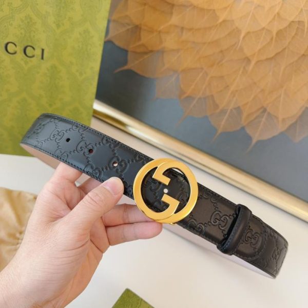 designer,replica,clothing,fake,1:1,lv,luxury,high quality GUCCI new interlocking double G4.0cm