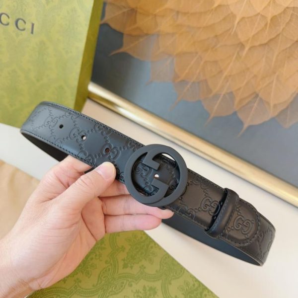 designer,replica,clothing,fake,1:1,lv,luxury,high quality GUCCI new interlocking double G4.0cm