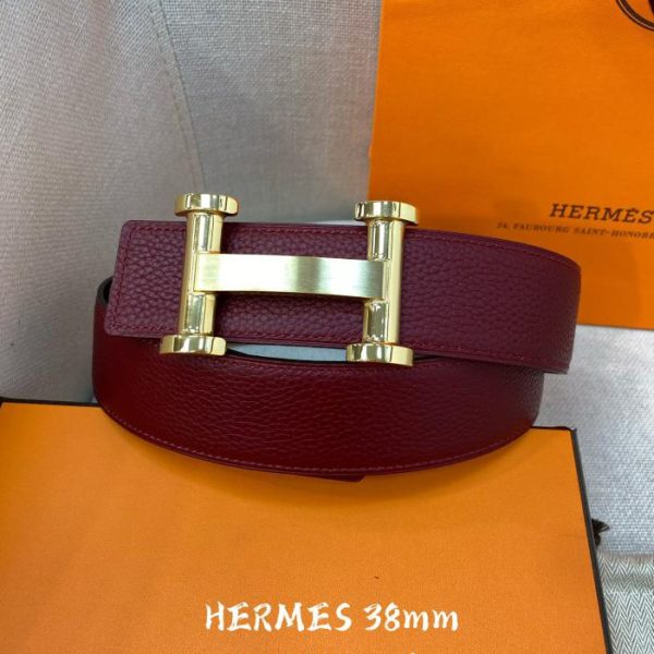 designer,replica,clothing,fake,1:1,lv,luxury,high quality Hermes double sided belt 38mm