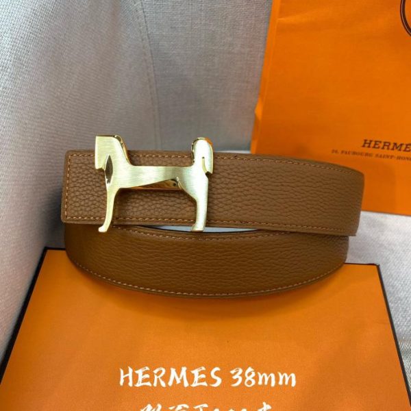 designer,replica,clothing,fake,1:1,lv,luxury,high quality Hermes double sided belt 38mm