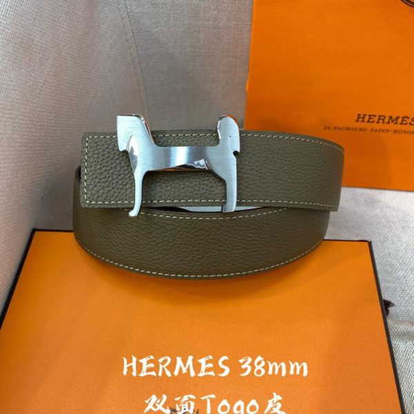designer,replica,clothing,fake,1:1,lv,luxury,high quality Hermes double sided belt 38mm