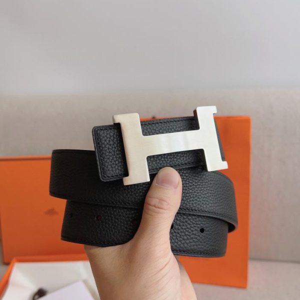 designer,replica,clothing,fake,1:1,lv,luxury,high quality Hermes double-sided leather belt 38mm