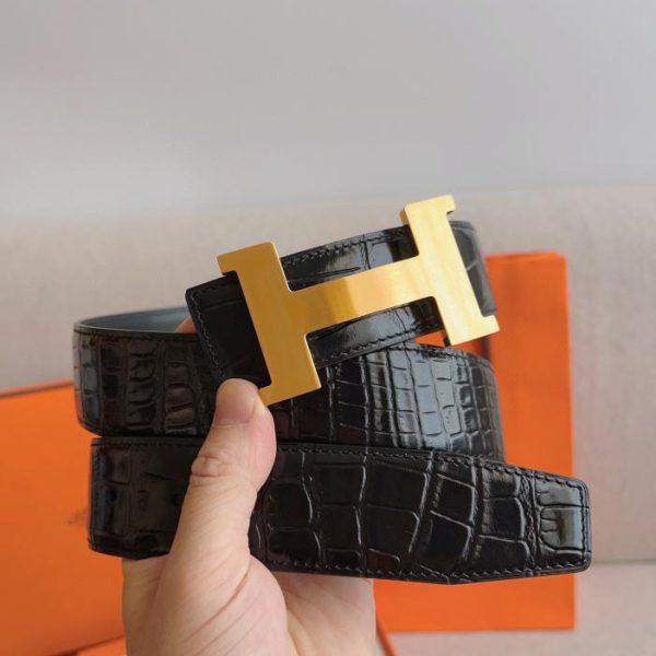 designer,replica,clothing,fake,1:1,lv,luxury,high quality Hermes double-sided leather belt 38mm