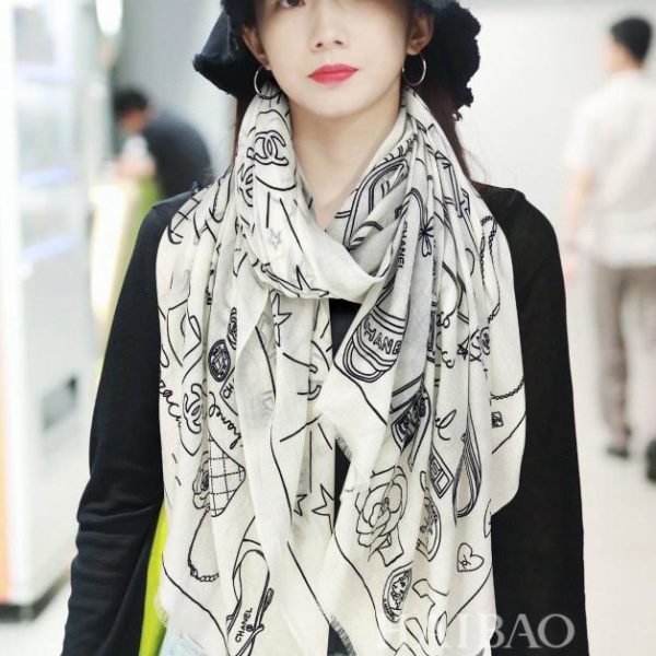 designer,replica,clothing,fake,1:1,lv,luxury,high quality Chenel Cashmere Long Scarf