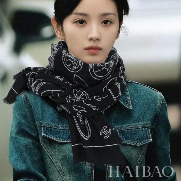 designer,replica,clothing,fake,1:1,lv,luxury,high quality Chenel Cashmere Long Scarf