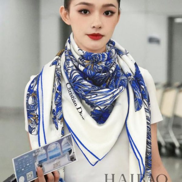 designer,replica,clothing,fake,1:1,lv,luxury,high quality Dior double-sided tonal cashmere square scarf