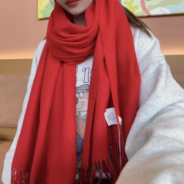 designer,replica,clothing,fake,1:1,lv,luxury,high quality Acne solid color lambswool scarf