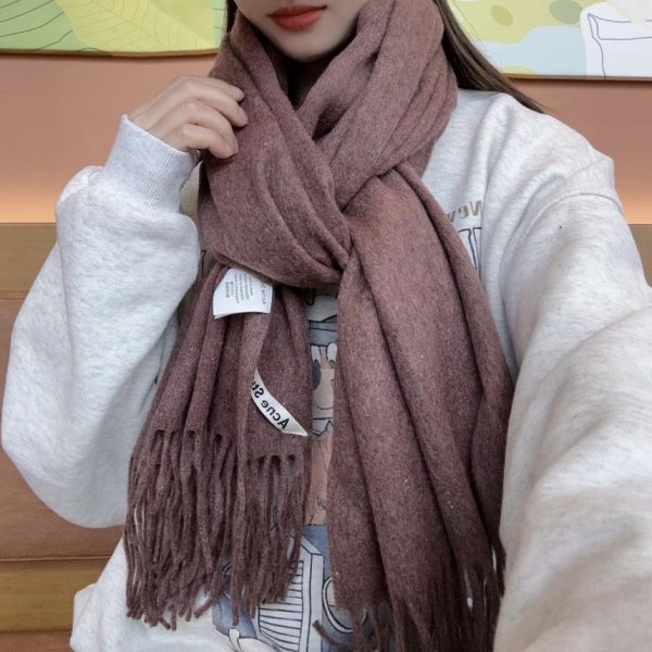 designer,replica,clothing,fake,1:1,lv,luxury,high quality Acne solid color lambswool scarf