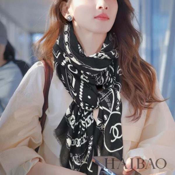 designer,replica,clothing,fake,1:1,lv,luxury,high quality Chenel Cashmere Long Scarf