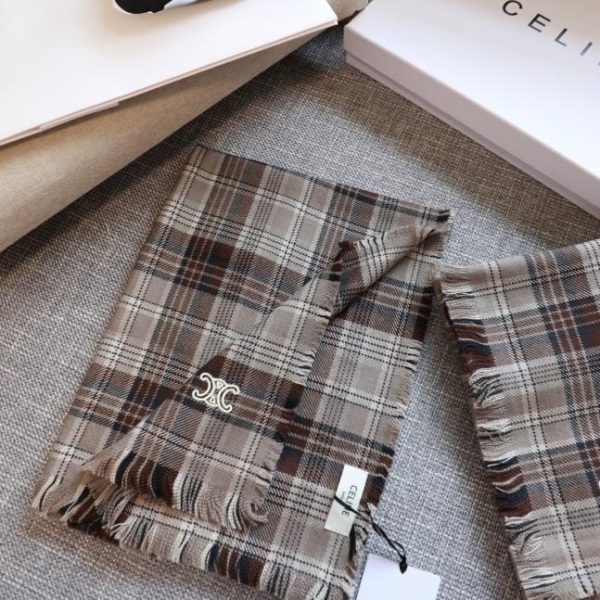 designer,replica,clothing,fake,1:1,lv,luxury,high quality Celine vintage plaid scarf