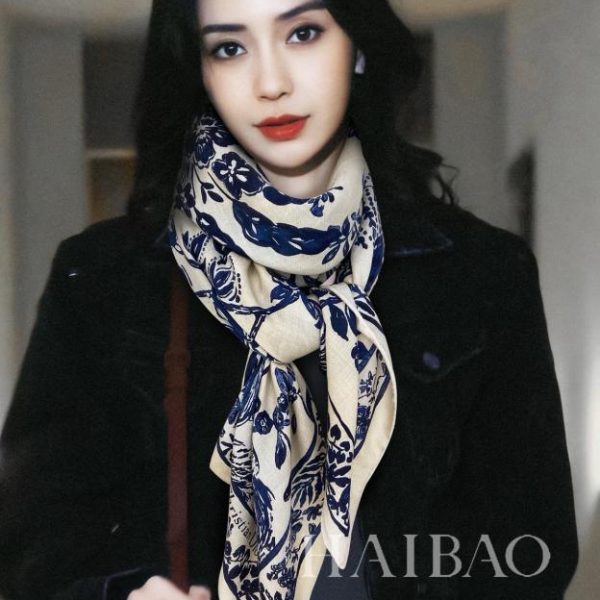 designer,replica,clothing,fake,1:1,lv,luxury,high quality Dior double-sided two-color cashmere square scarf