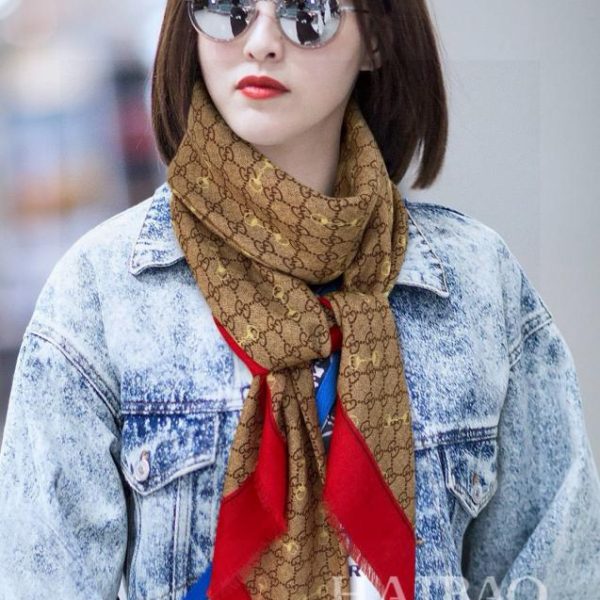 designer,replica,clothing,fake,1:1,lv,luxury,high quality Gucci cashmere printed square scarf