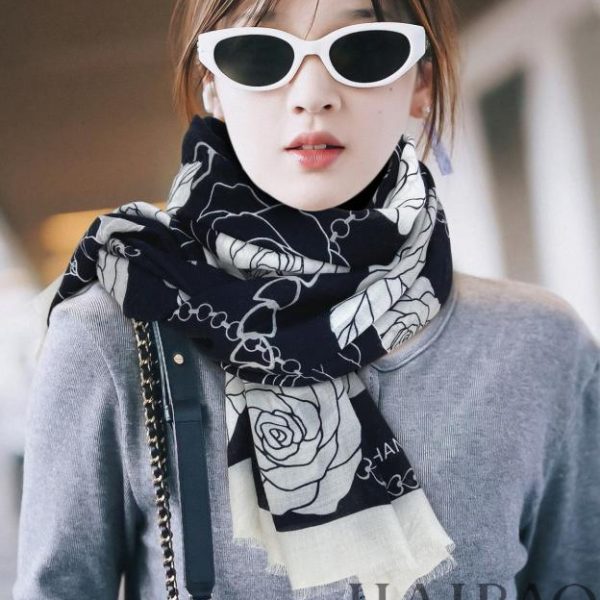 designer,replica,clothing,fake,1:1,lv,luxury,high quality Chenel Cashmere Long Scarf