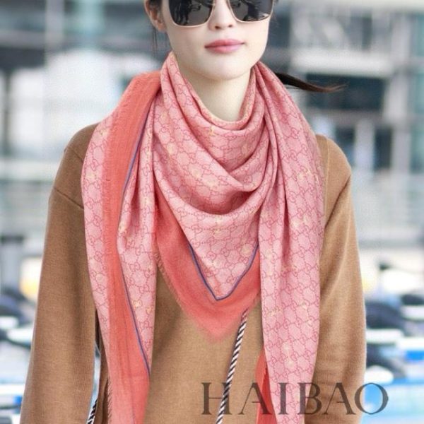 designer,replica,clothing,fake,1:1,lv,luxury,high quality Gucci horsebit cashmere square scarf