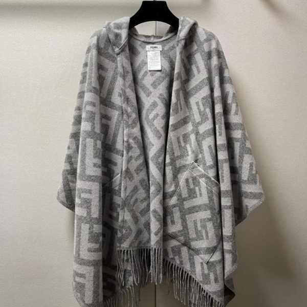 designer,replica,clothing,fake,1:1,lv,luxury,high quality Fendi limited edition hooded cape