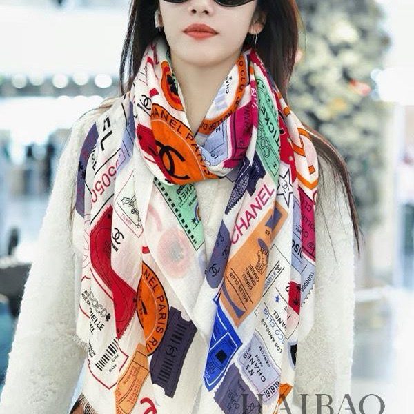 designer,replica,clothing,fake,1:1,lv,luxury,high quality Chenel Cashmere Long Scarf
