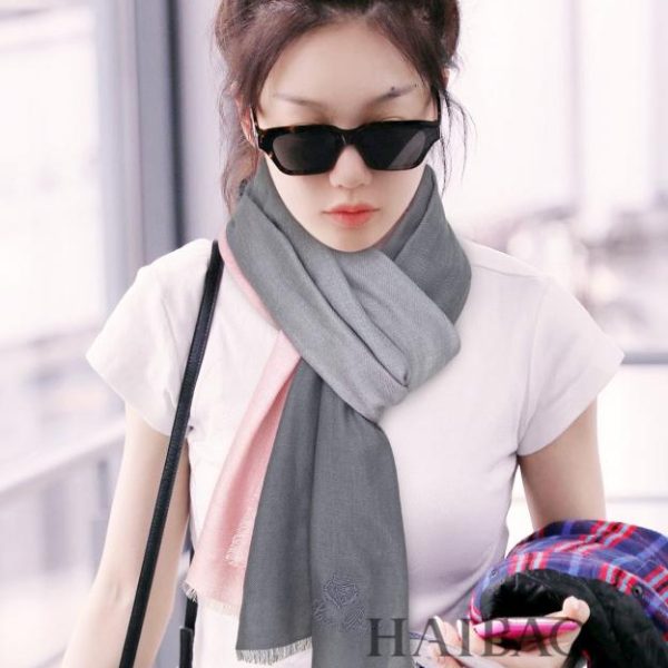 designer,replica,clothing,fake,1:1,lv,luxury,high quality Loro Piana’s best original single gradient long scarf]