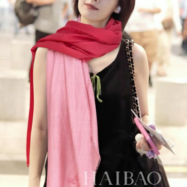 designer,replica,clothing,fake,1:1,lv,luxury,high quality Loro Piana’s best original single gradient long scarf]