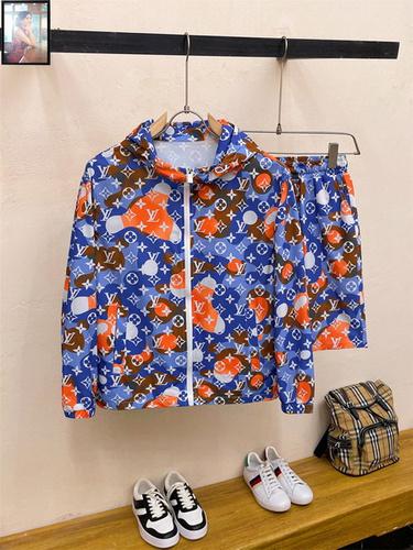 designer,replica,clothing,fake,1:1,lv,luxury,high quality LV sun protection clothing set M-3XL(1D19)