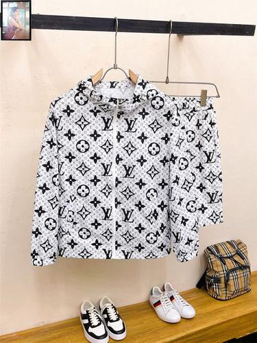 designer,replica,clothing,fake,1:1,lv,luxury,high quality LV sun protection clothing set M-3XL(3D3D)