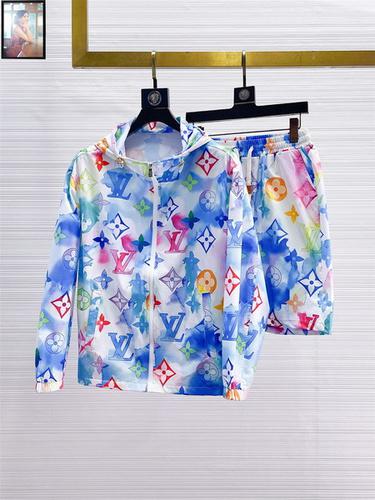 designer,replica,clothing,fake,1:1,lv,luxury,high quality LV sun protection clothing set M-3XL(9063)