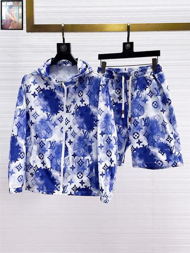 designer,replica,clothing,fake,1:1,lv,luxury,high quality LV sun protection clothing set M-3XL(BF44)