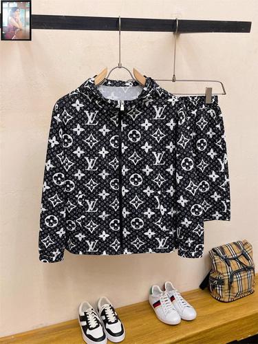 designer,replica,clothing,fake,1:1,lv,luxury,high quality LV sun protection clothing set M-3XL(C209)
