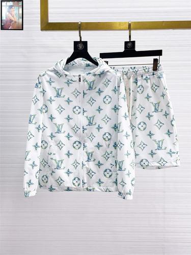 designer,replica,clothing,fake,1:1,lv,luxury,high quality LV sun protection clothing set M-3XL(E118)