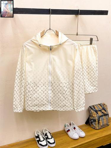 designer,replica,clothing,fake,1:1,lv,luxury,high quality LV sun protection clothing set M-3XL(F68E)