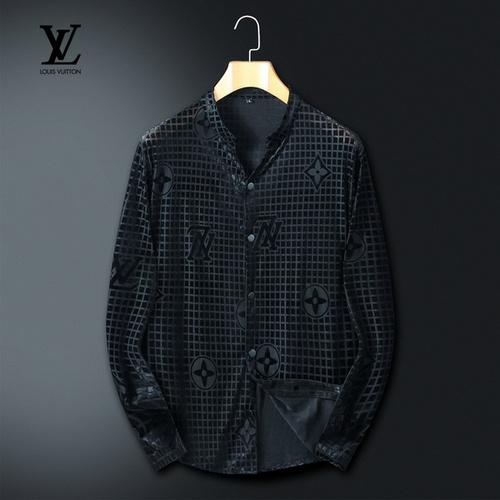 designer,replica,clothing,fake,1:1,lv,luxury,high quality LV long-sleeved shirt L-3XL(D823)