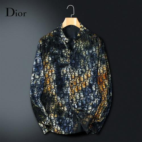 designer,replica,clothing,fake,1:1,lv,luxury,high quality Dior long-sleeved shirt L-3XL(F19F)