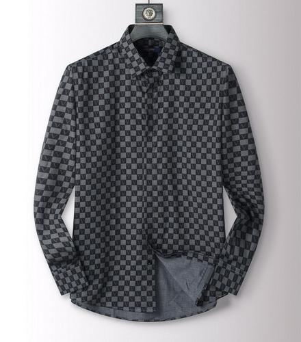 designer,replica,clothing,fake,1:1,lv,luxury,high quality LV printed long-sleeved shirt M-3XL(1E52)