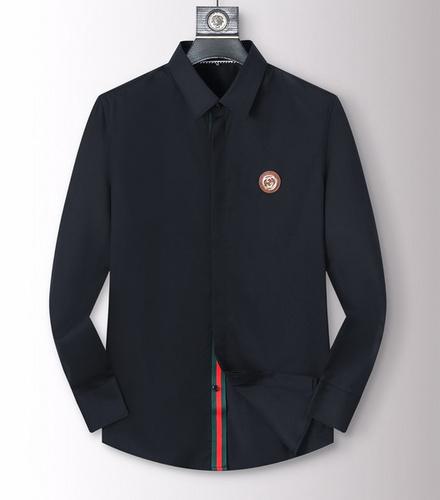 designer,replica,clothing,fake,1:1,lv,luxury,high quality Gucci high elastic wrinkle-resistant long-sleeved shirt M-3XL(F31A)