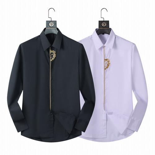 designer,replica,clothing,fake,1:1,lv,luxury,high quality Versace high elastic wrinkle-resistant long-sleeved shirt M-3XL(227C)